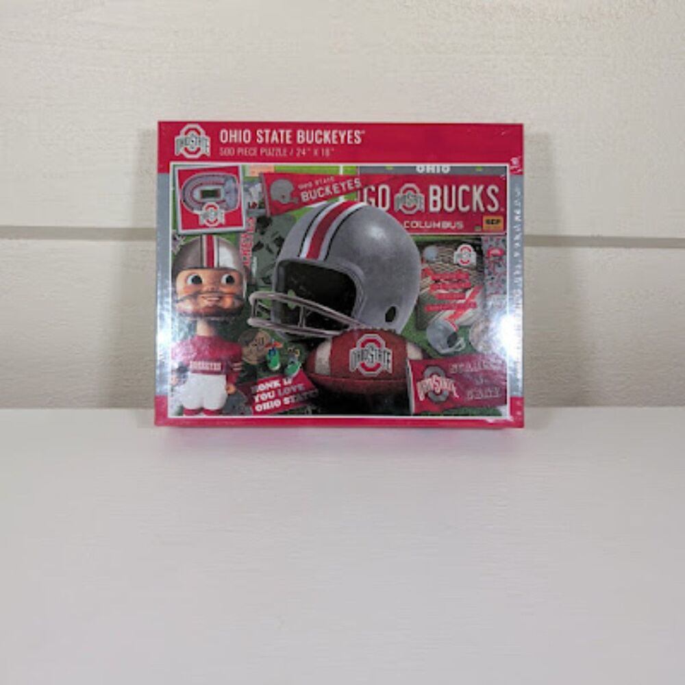 Ohio State Buckeyes 500 Piece Puzzle Retro Series YouTheFan NCAA NEW SEALED